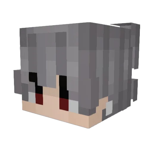 hellbleds Minecraft avatar head, 3D render