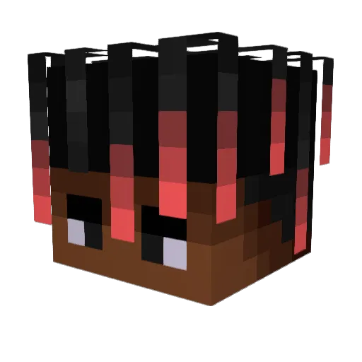 hellcattutorial Minecraft avatar head, 3D render