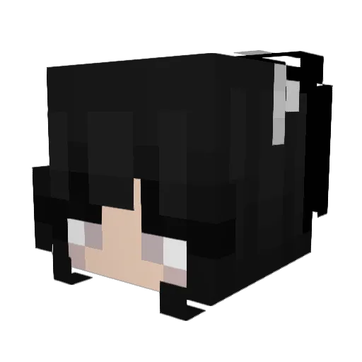 helldooll Minecraft avatar head, 3D render