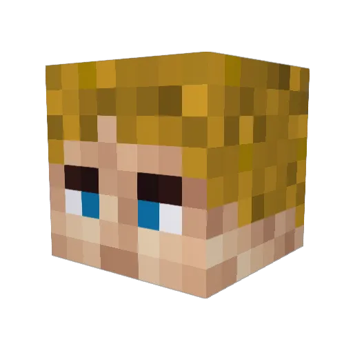 hellerix Minecraft avatar head, 3D render