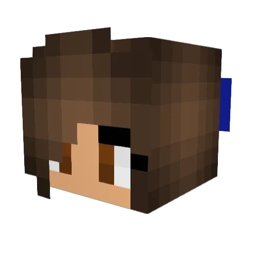 hellgahh Minecraft avatar head, 3D render