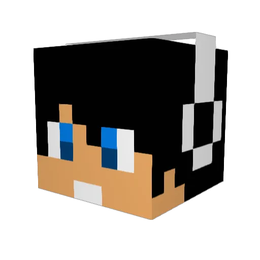 hellhound77 Minecraft avatar head, 3D render