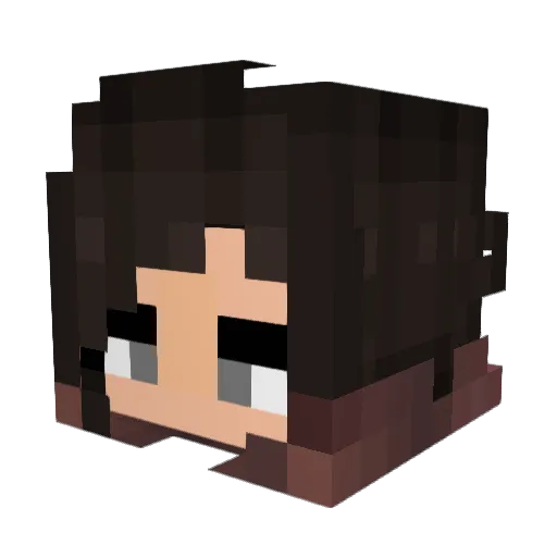 hellig_jegerinne Minecraft avatar head, 3D render