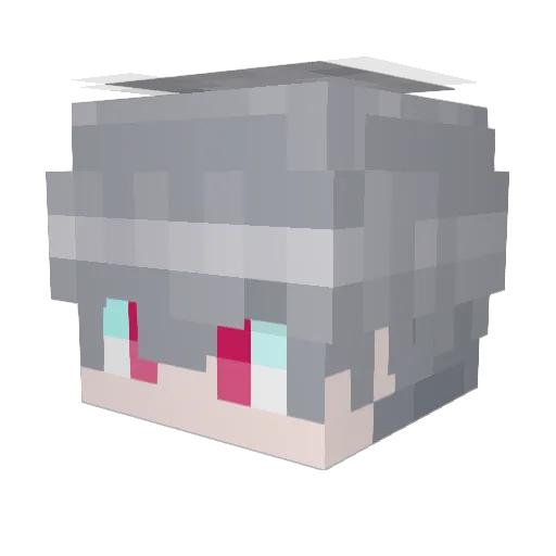 hellkal Minecraft avatar head, 3D render