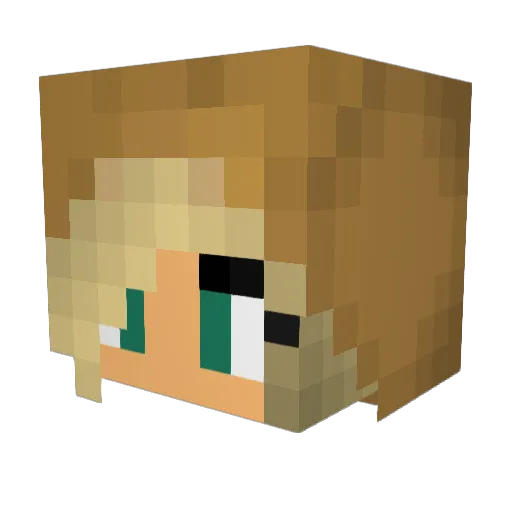 hello2005 Minecraft avatar head, 3D render