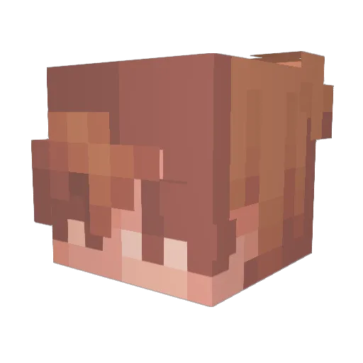 helloC22 Minecraft avatar head, 3D render