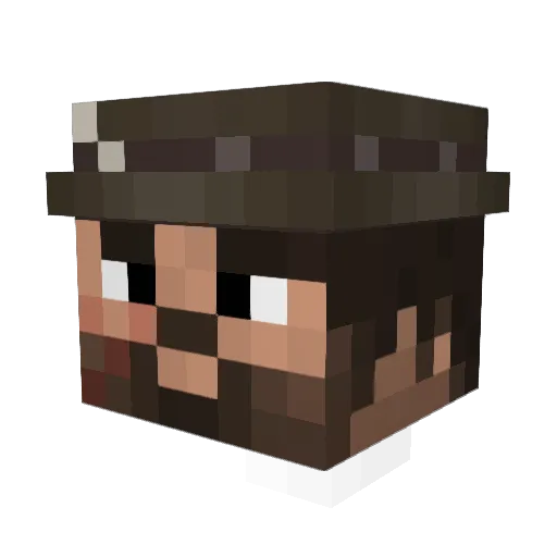 hello_iam_thomas Minecraft avatar head, 3D render