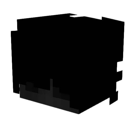 helloalone Minecraft avatar head, 3D render