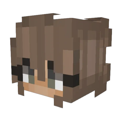 helloaylin Minecraft avatar head, 3D render
