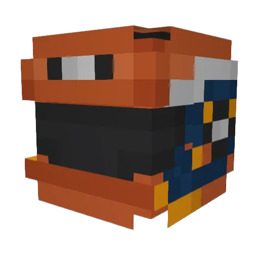 hellobois546 Minecraft avatar head, 3D render