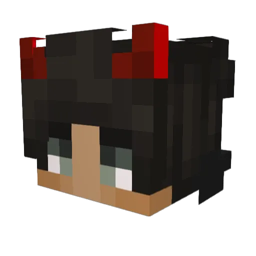 hellogg Minecraft avatar head, 3D render