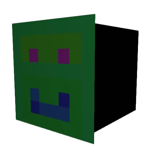 helloharibo Minecraft avatar head, 3D render