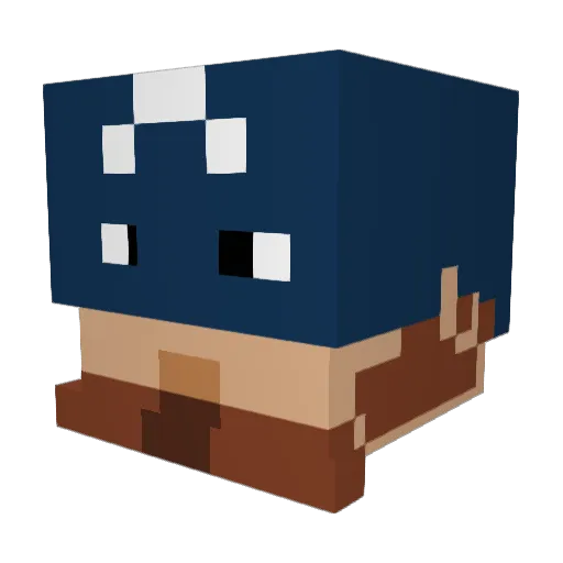 helloiamdani Minecraft avatar head, 3D render