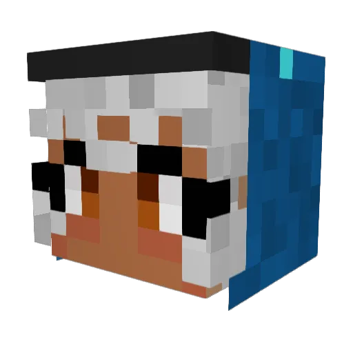 helloimventure Minecraft avatar head, 3D render