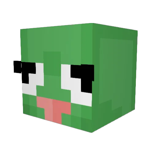 hellojax Minecraft avatar head, 3D render