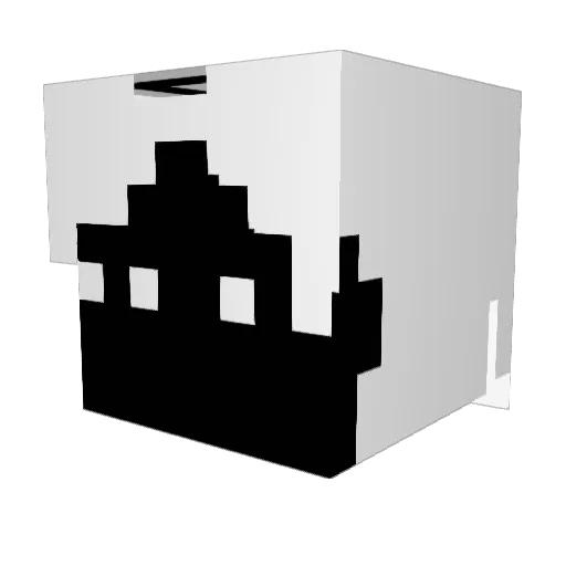 hellok1ttyfan Minecraft avatar head, 3D render