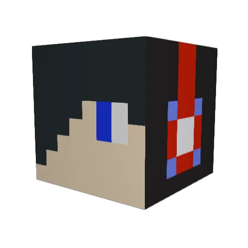 hellokitty1328 Minecraft avatar head, 3D render