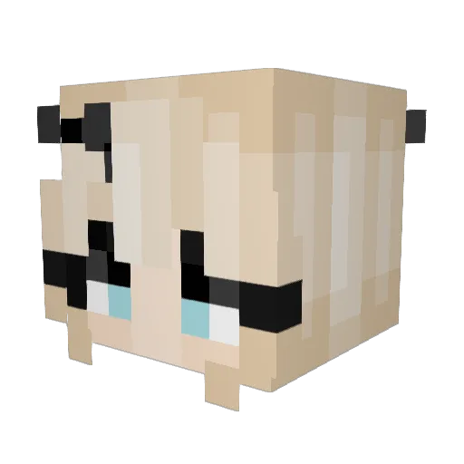 hellokitty_world Minecraft avatar head, 3D render