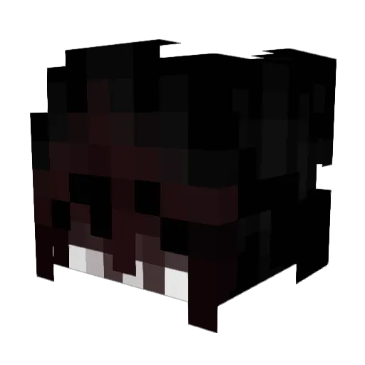 hellokittyhater Minecraft avatar head, 3D render