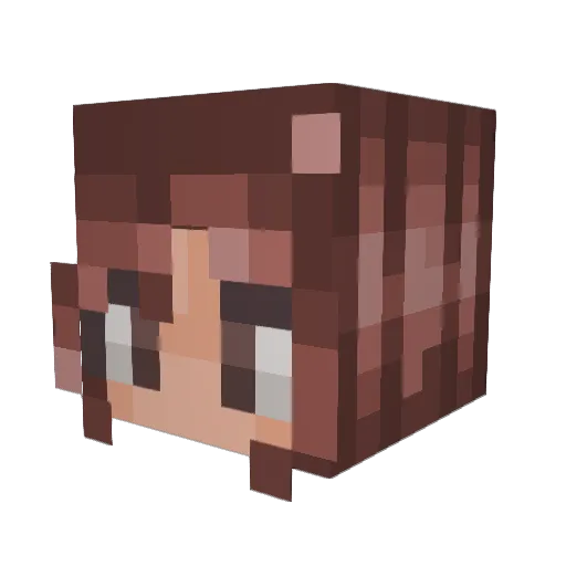 hellokittyyyyy Minecraft avatar head, 3D render