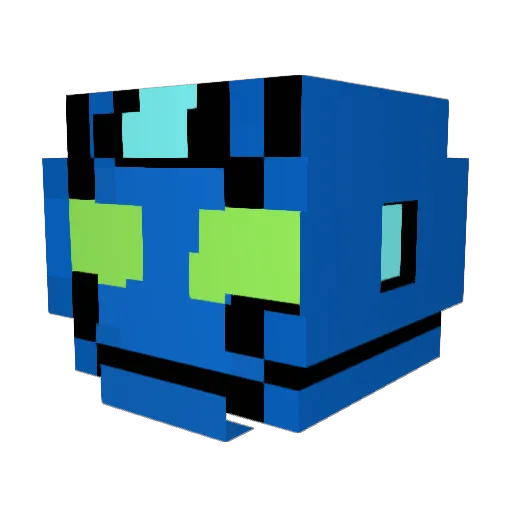 hellokrista Minecraft avatar head, 3D render