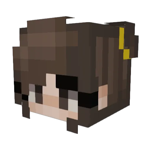 hellooo22 Minecraft avatar head, 3D render