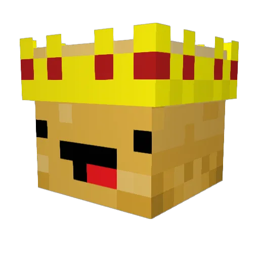 hellopotat Minecraft avatar head, 3D render