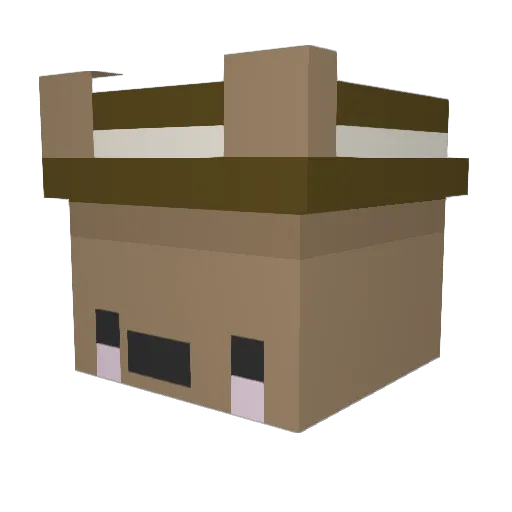hellovio Minecraft avatar head, 3D render