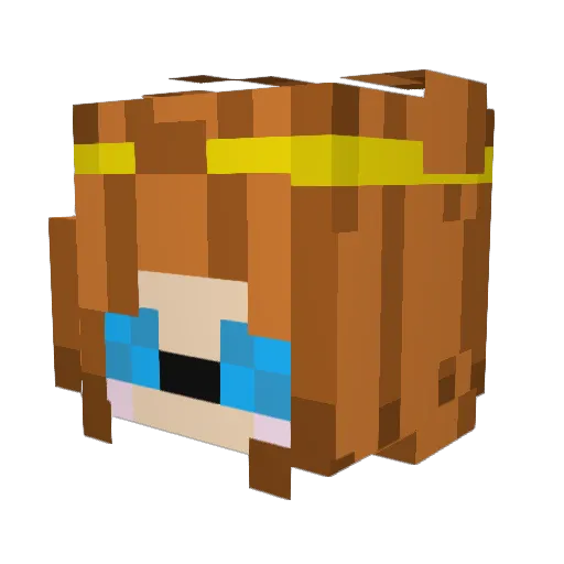 hellsinging Minecraft avatar head, 3D render
