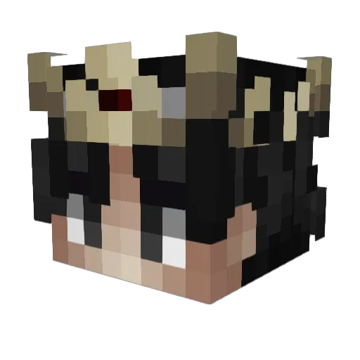 hellvyke Minecraft avatar head, 3D render