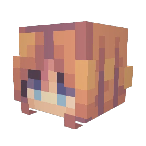 hellz_siren6 Minecraft avatar head, 3D render