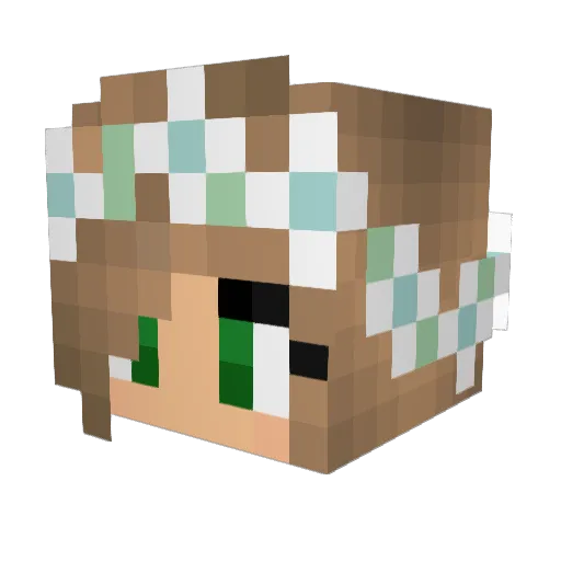 hellzbreath Minecraft avatar head, 3D render