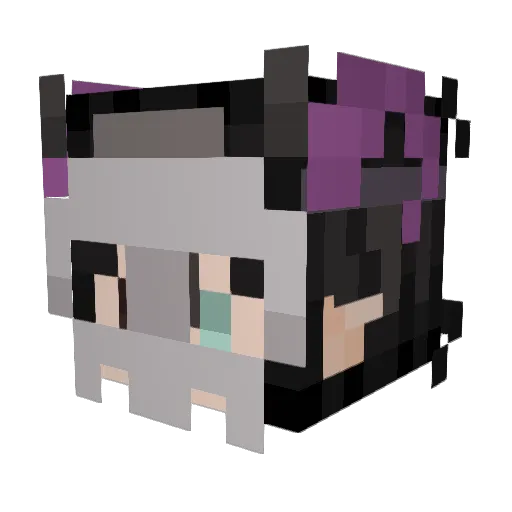 hellzinhas Minecraft avatar head, 3D render