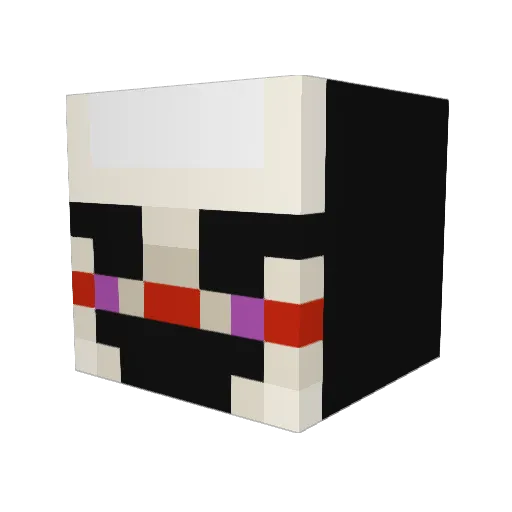 hellztar Minecraft avatar head, 3D render