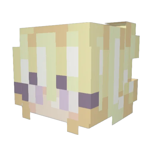 helmalt Minecraft avatar head, 3D render