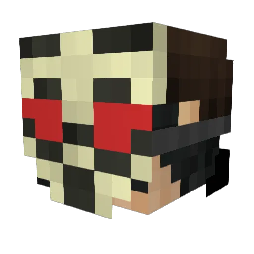 helmowrs Minecraft avatar head, 3D render