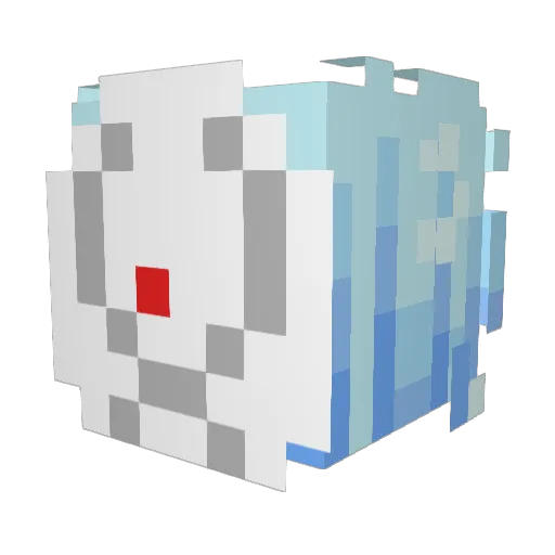 helo_l Minecraft avatar head, 3D render