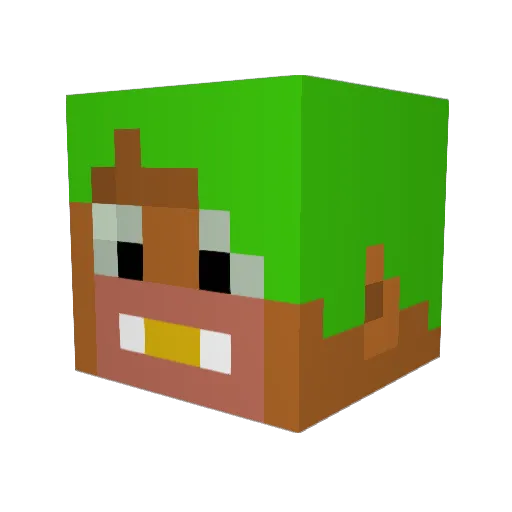 helobe Minecraft avatar head, 3D render