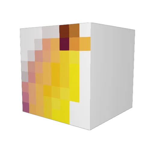 helpmecraft Minecraft avatar head, 3D render