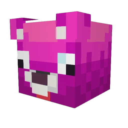 helpmegod Minecraft avatar head, 3D render