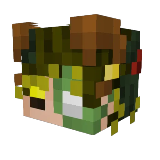 hels__ Minecraft avatar head, 3D render