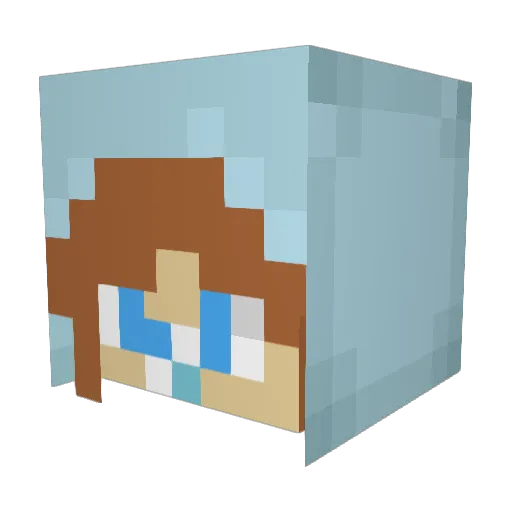 heltgalen2 Minecraft avatar head, 3D render