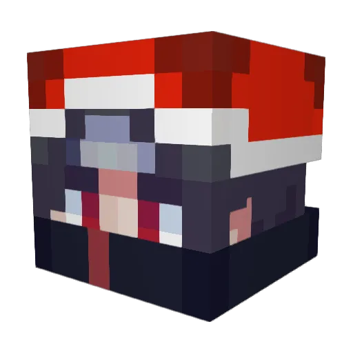 heluix87 Minecraft avatar head, 3D render