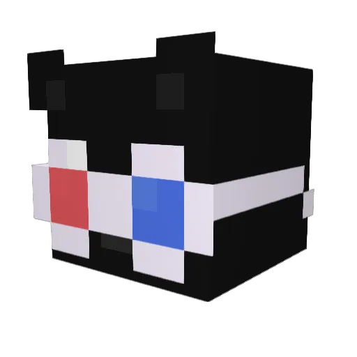 helvin_ Minecraft avatar head, 3D render
