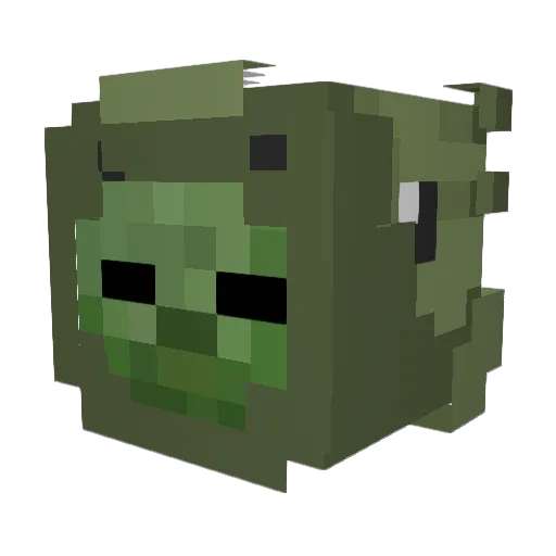 helyh Minecraft avatar head, 3D render