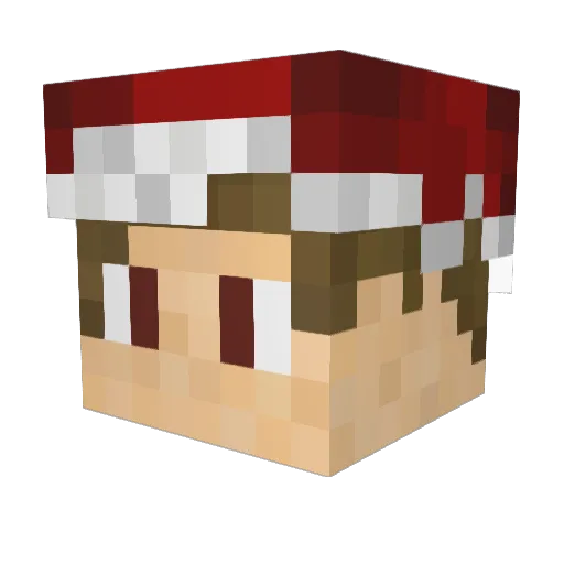 hemX Minecraft avatar head, 3D render