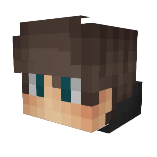 hemake Minecraft avatar head, 3D render