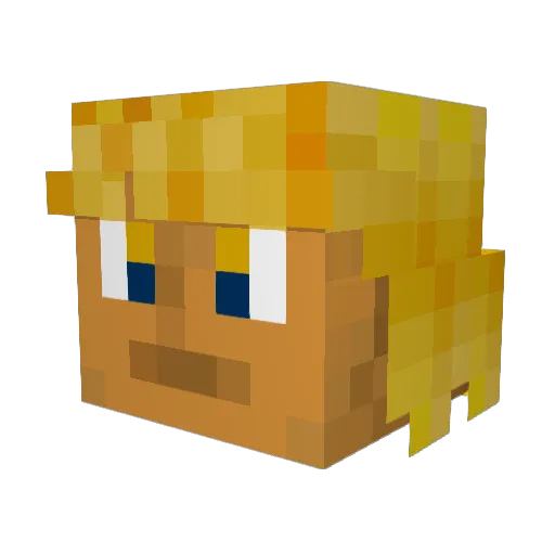 hemano Minecraft avatar head, 3D render