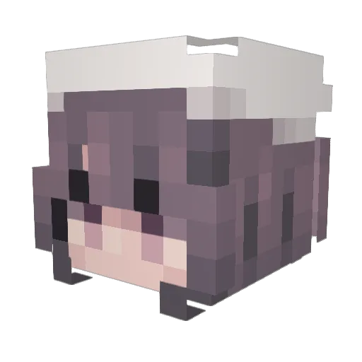 hemixp Minecraft avatar head, 3D render
