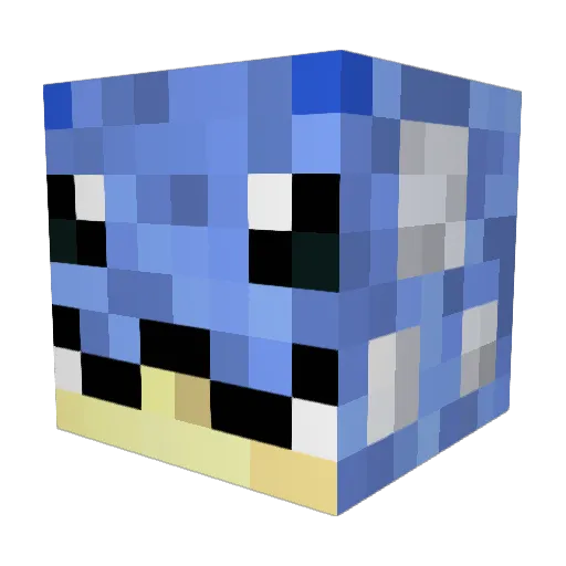hemmyPog Minecraft avatar head, 3D render